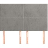  Uzglavlja 4 kom svjetlosivi 72 x 5 x 78/88 cm baršunasti | shoptok.hr
