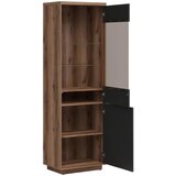 XXXL vitrina, črna, barve hrasta | Shoptok.si