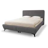 Makamii Tamno sivi tapecirani bračni krevet s prostorom za odlaganje s podnicom 180x200 cm Makapu – | shoptok.hr