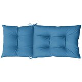  Jastuci za stolice 2 kom prošarano plavi 120x50x7 cm od tkanine | shoptok.hr