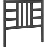  Uzglavlje za krevet sivo 106 x 4 x 100 cm od masivne borovine | shoptok.hr