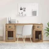 vidaXL Stol s ormarom s ladicama Umjetnički hrast 154,5 x 50 x 75 cm | shoptok.hr