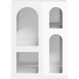  Strani šal Visok sijaj bela 59 x 35 x 80.5 cm Konstruiran les, (5000107589) | Shoptok.si