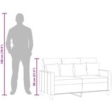  Dvosjed od tkanine krem 120 cm | shoptok.hr