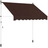  Ručno sklopiva tenda Smeđa 350 cm - Smeđa 350 cm Bijeli okvir | shoptok.hr