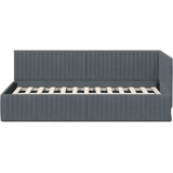 Kutni okvir kreveta Tamno siva 90 cm x 190 cm Baršun | shoptok.hr