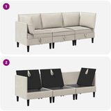  Set namještaja za dnevni boravak 3 pcs Zobena Tkanina | Eponuda.ba