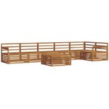  Set vanjskih sofa 7 pcs Prirodna | Eponuda.ba