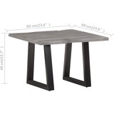 Stolić za kavu sa živim rubovima 60x60x40 cm od bagremovog drva | Eponuda.ba