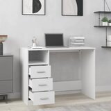  Radni stol s ladicama bijeli 102 x 50 x 76 cm konstruirano drvo | Eponuda.com