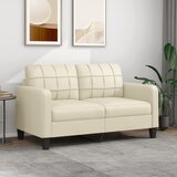 vidaXL Dvosed krem 140 cm umetno usnje Cene
