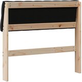  Tapecirani uzglavlje Crna 90 cm Čvrsto borovo drvo | Eponuda.ba