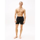 Tommy Hilfiger Underwear Kratke kopalne hlače 'Essential' črna | Shoptok.si