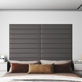 vidaXL zidne ploče od umjetne kože 12 kom sive 90 x 15 cm 1,62 m² | shoptok.hr