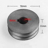 INORCO Polea de correa trapezoidal tipo A Polea de doble ranura Material de la polea Hierro fundido Diametro 50mm-100 Accesorios de herramientas elctricas, (21981561) | Shoptok.si