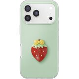 AVIZAR Ovitak za iPhone 17 Pro s 3D motivi jagode, Zelena, (5000274439) | Shoptok.si