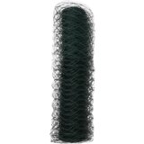 vidaXL Šesterokotna ograja Zelena 0.8x25 m Jeklo | Shoptok.si