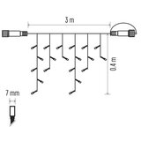  LED spoljna girlanda 50xLED/3x0,4m IP44 topla bela | Eponuda.com