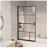  Tuš kabina ESG 80x140 cm črna | Shoptok.si