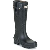Barbour škornji za dež LEIGHTON TARTAN TALL WELLY Črna Cene