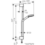 Hansgrohe 26279000 vernis blend tuš set brez armature ecosmart | Shoptok.si