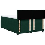  Krevet s oprugama i madracem tamnozeleni 140x200 cm baršunasti | shoptok.hr