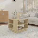  Stolić za kavu boja hrasta sonome 55x55x43 cm konstruirano drvo | Shoptok.si