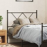 vidaXL Kovinsko posteljno vzglavje črno 90 cm | Shoptok.si
