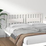 Maison Chic posteljno vzglavje - vzglavna omarica - nočna omarica belo 185,5x4x100 cm trdna borovina, (21706215) | Shoptok.si