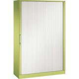 C+P Omara z rolojem ASISTO, višina 1980 mm, širina 1200 mm, rumeno zelene/prometno bele barve | Shoptok.si