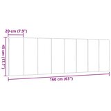  Jastuk za uzglavlje Hanko svjetlosivi 160 cm od tkanine | shoptok.hr