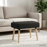 Klupa s utorima Crna 60 x 40 x 45 cm Tkanina | shoptok.hr
