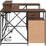 vidaXL Stol s ladicama s pohranom 182 x 101 x 87.5 cm Konstruirano drvo | shoptok.hr