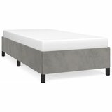 The Living Store Posteljni okvir svetlo siv 90x190 cm žamet - Posteljni Okvir, (21491295) | Shoptok.si