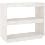 Furnova Knjižna omara bela 80x35x71 cm trdna borovina, (21932640) | Shoptok.si