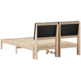  Okvir kreveta Smeđa i crna 150 x 200 cm Masivna borovina | Eponuda.com
