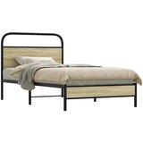 vidaXL Posteljni okvir brez vzmetnice 90x200 cm sonoma hrast inž. les Cene
