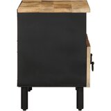 TV ormarić crni 70x33,5x46 cm Puno grubo drvo Mango | shoptok.hr