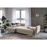 Miuform bež kutna garnitura na razvlačenje Scandic Lagom, lijevi kut | shoptok.hr