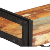 Police za knjige s 3 razine 140x30x80 cm od obnovljenog drva | shoptok.hr
