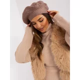 Fashion Hunters Brown knitted beret