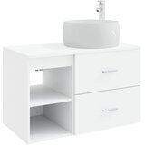 vidaXL Komplet pohištva za kopalnico 2 pcs Bela Inženirski les, (5000245737) | Shoptok.si