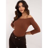 BASIC Feel Good Blouse-RV-BZ-4692.68P-brown | Shoptok.si