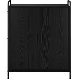  Ormar za cipele 76 x 36,5 x 93 cm Konstruirano drvo Crni hrast Slike
