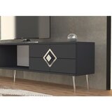 Hanah home TV polica Robber Anthracite Silver