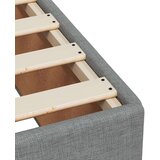 vidaXL Krevet s oprugama i madracem svjetlosivi 120x190 cm od tkanine | shoptok.hr