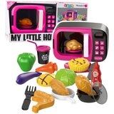  Microwave Toy For Kids Food 360 Rotation Lights Sounds Pink | Shoptok.si