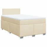 Maison Chic Box spring postelja - Vzmetna postelja z vzmetnico krem 120x200 cm blago SL5350, (21887280) | Shoptok.si