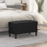  Klupa crna 70 x 35 x 41 cm od umjetne kože | shoptok.hr