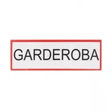 Naljepnica GARDEROBA 10x30cm M50861
